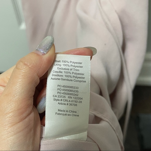 Aritizia Wilfred Sabine light pink dress - Picture 4 of 7